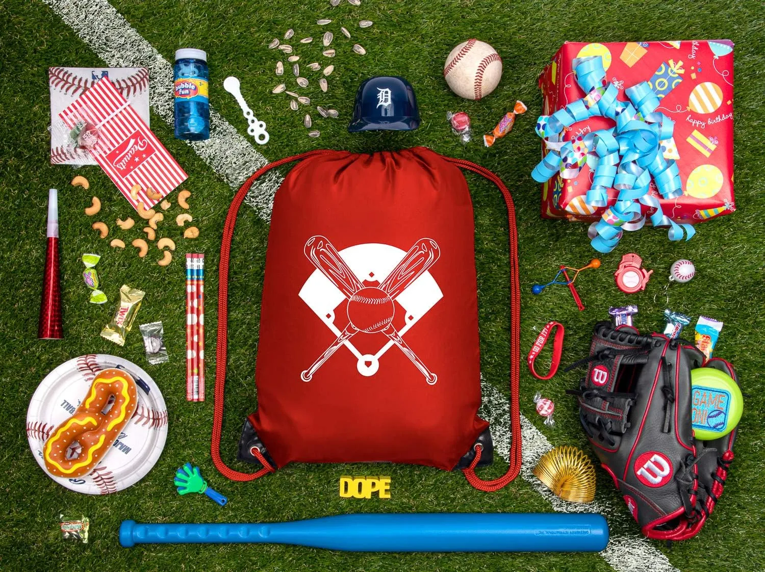 Mato & Hash Goodie Bags for Kids | Drawstring Gift Bags with Logo for Bdays, Parties