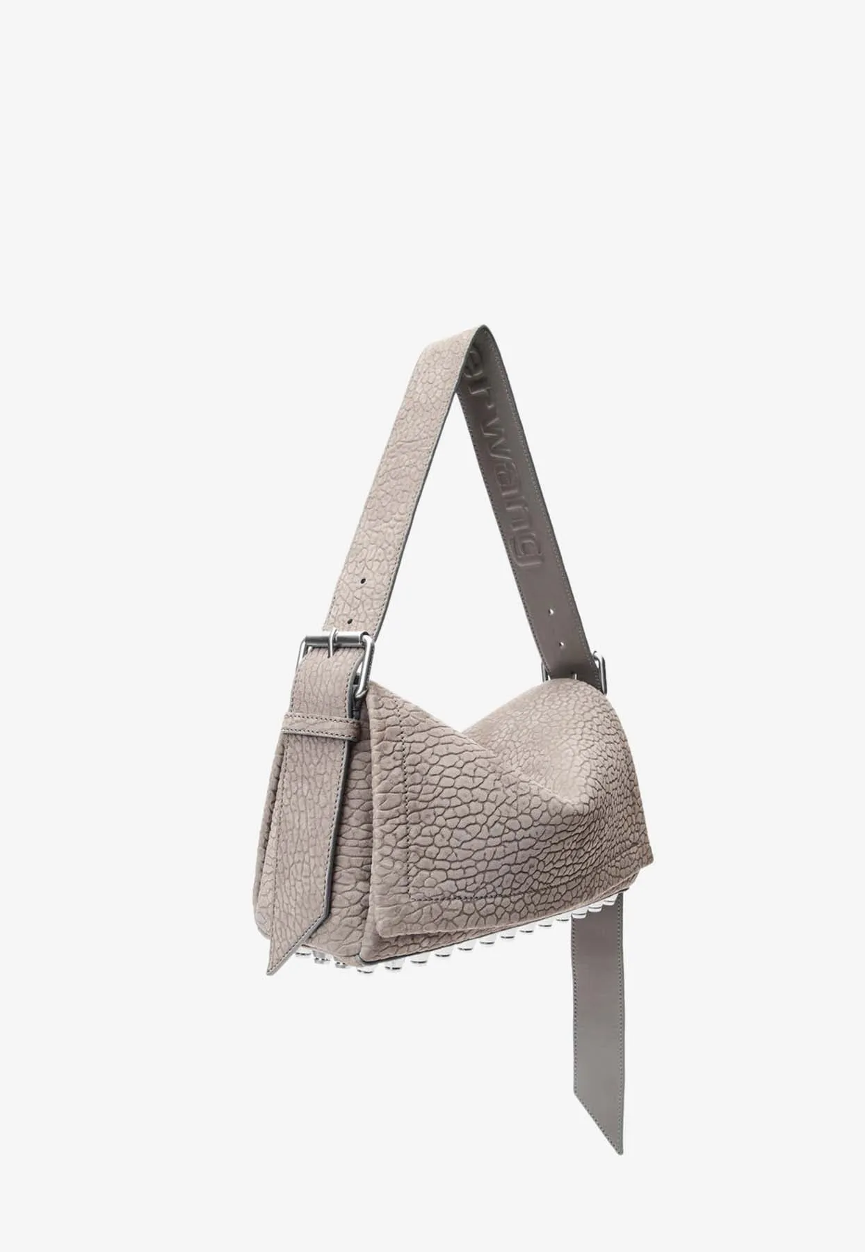 Medium Ricco Nubuck Leather Crossbody Bag