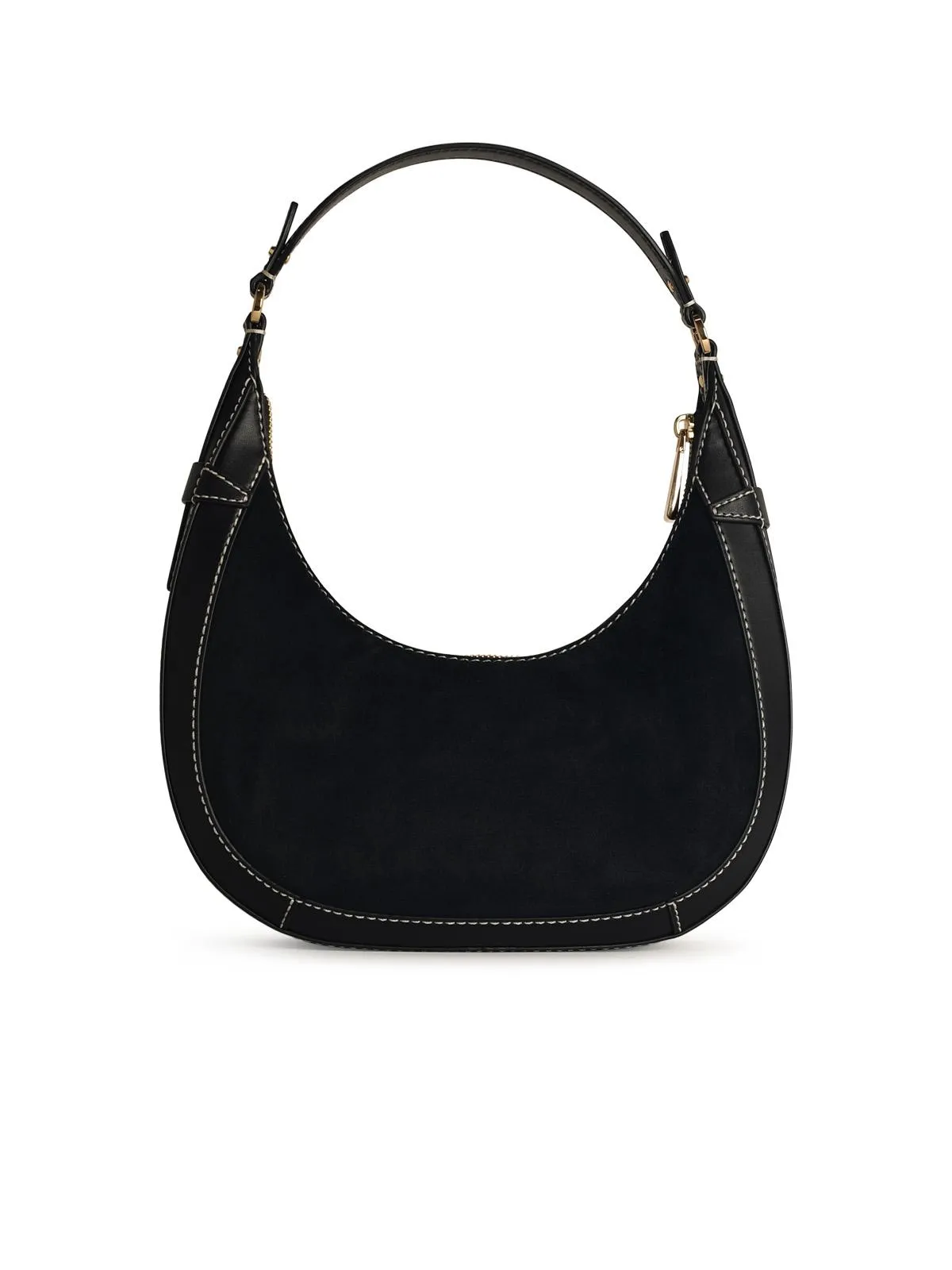 Michael Michael Kors 'Preston' Black Lear Shoulder Bag