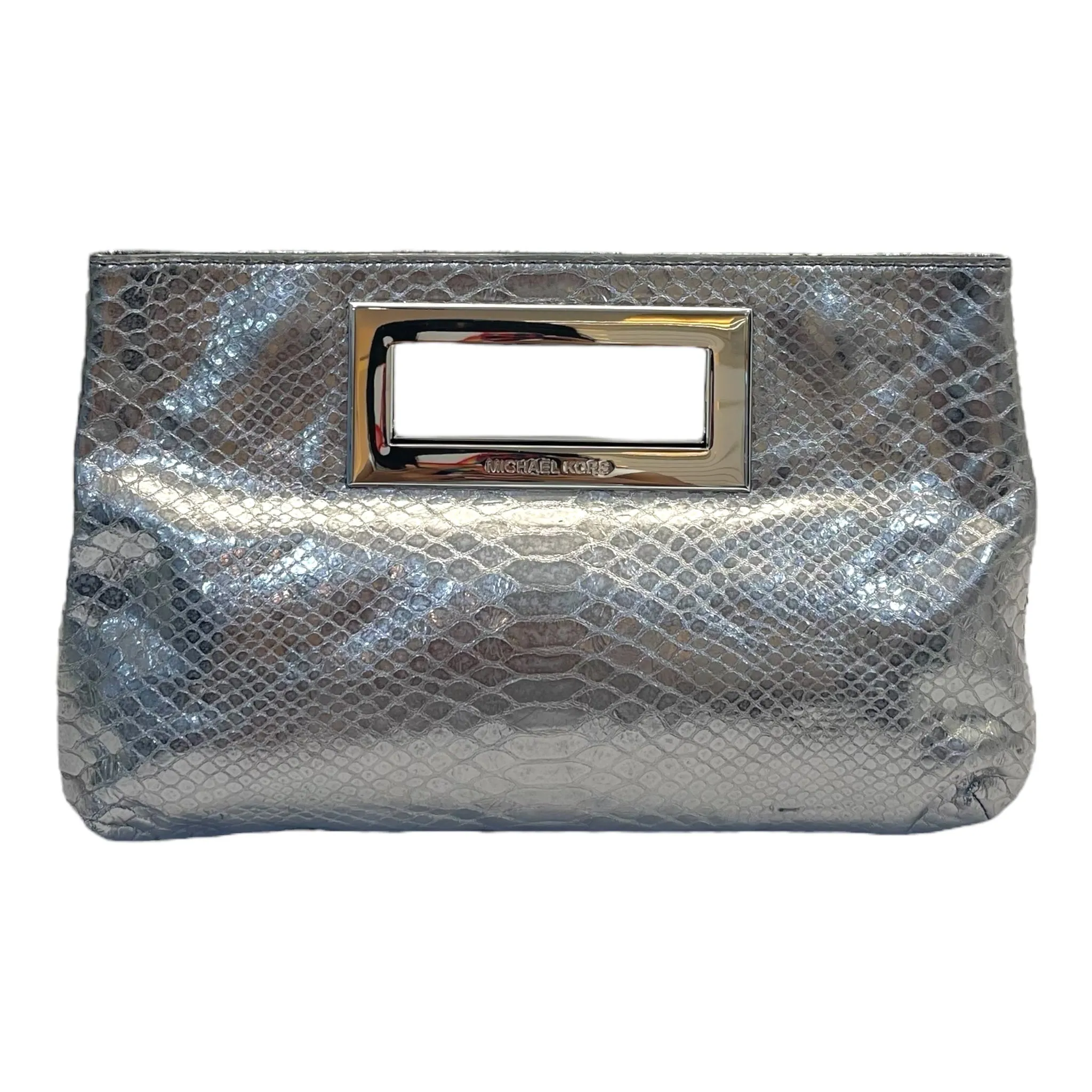 MICHAEL Michael Kors Python Embossed Leather Berkley Clutch