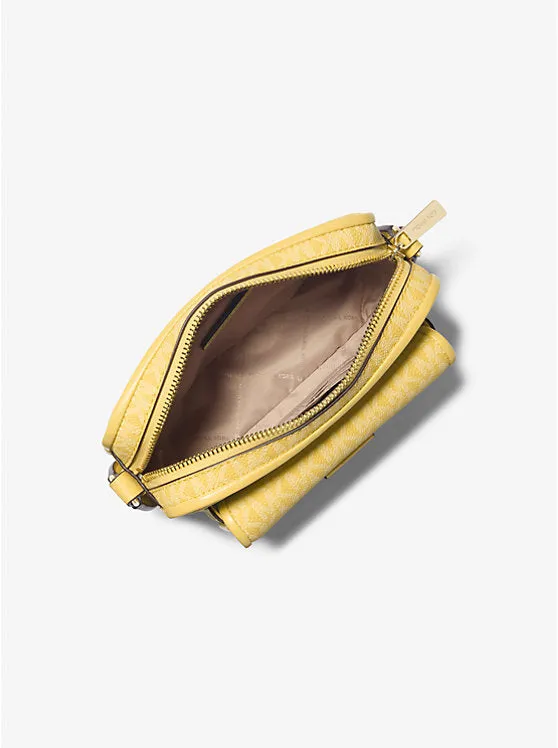 Micheal Kors Bradshaw Extra-Small Signature Logo Camera Crossbody Bag Daisy Yellow