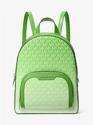 Micheal Kors Jaycee Medium Ombre Signature Logo Backpack Jungle