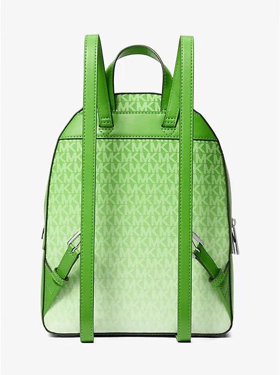 Micheal Kors Jaycee Medium Ombre Signature Logo Backpack Jungle