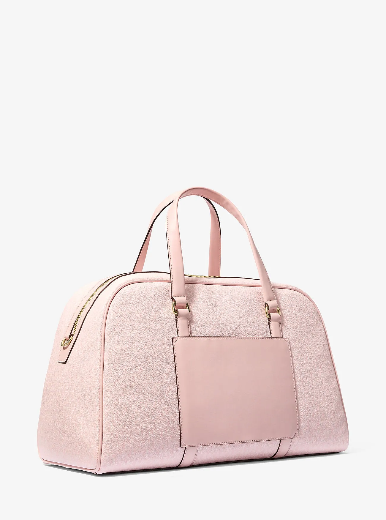 Micheal Kors Jet Set Travel Extra-Large Signature Logo Weekender Bag Lt Powder Blush