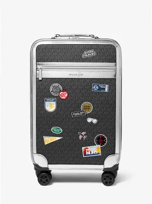 Micheal Kors Small Embellished Signature Logo Suitcase Black