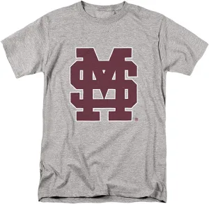Mississippi State University Official Baseball Logo Unisex Adult T Shirt