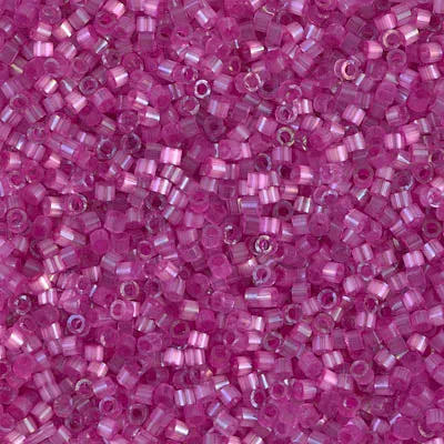 Miyuki Delica Beads 11/0 - DB1808 Dyed Fuschia Silk Satin