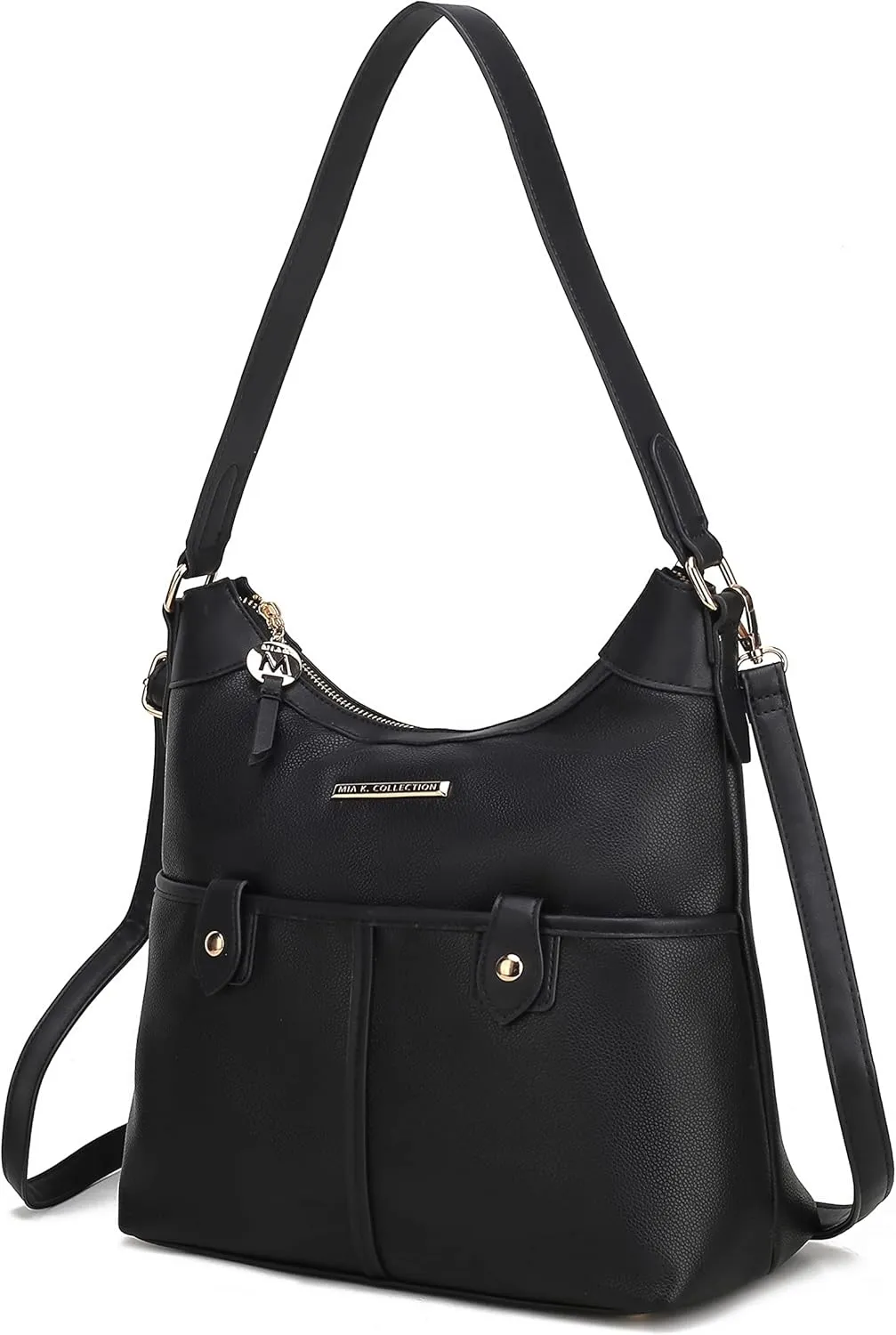 MKF Collection Shoulder Bags for Women, Crossbody Vegan Leather Handbag Purse, Top-Handle Hobo Tote Bag