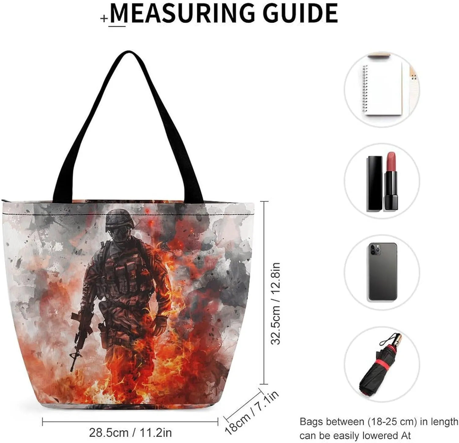 MoBlinko Patriotic Memorial Day Tote Bag for Women Reusable Handbags Shoulder Bags with Zipper for Yoga Grocery Gifts