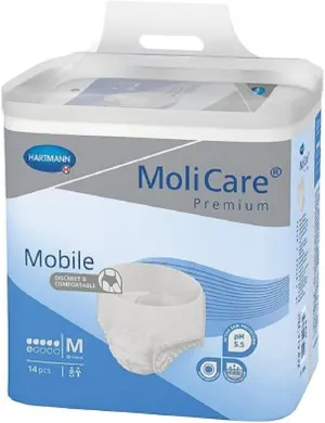 Molicare Mobile Protective Underwear, Medium - 56/Case