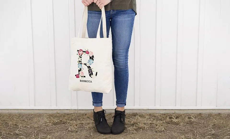 Monogrammed Tote Bags