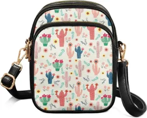 Multi Pocket PU Leather Crossbody Bag Shoulder Handbags Sling Bag Messenger Bags with Adjustable Strap