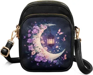 Multi Pocket PU Leather Crossbody Bag Shoulder Handbags Sling Bag Messenger Bags with Adjustable Strap