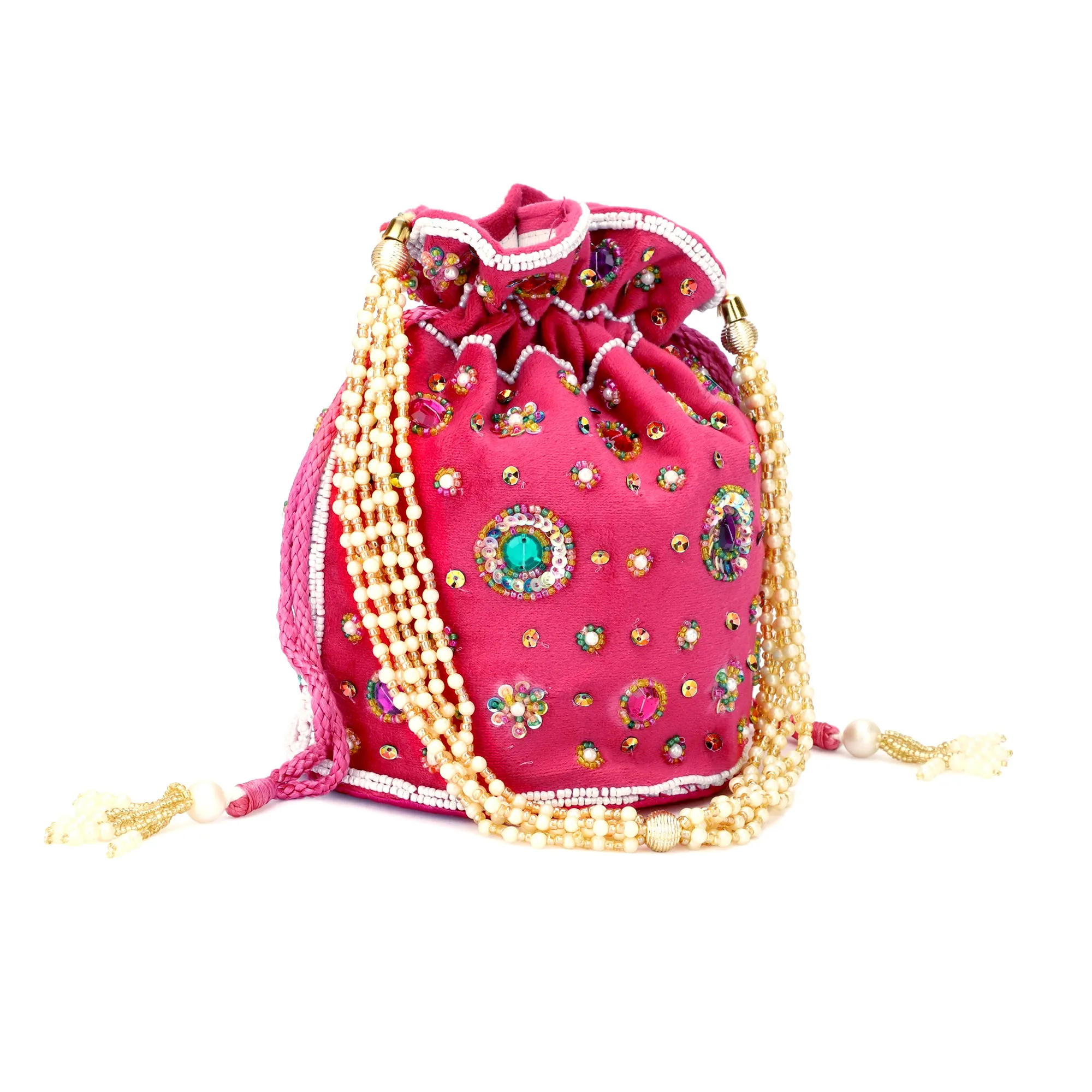 Multicolor embroidery fashion women potli bag