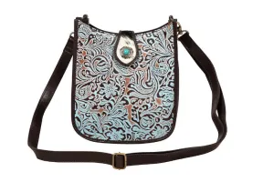 Myra Delilah Creek Embossed Leather Bag S-8490