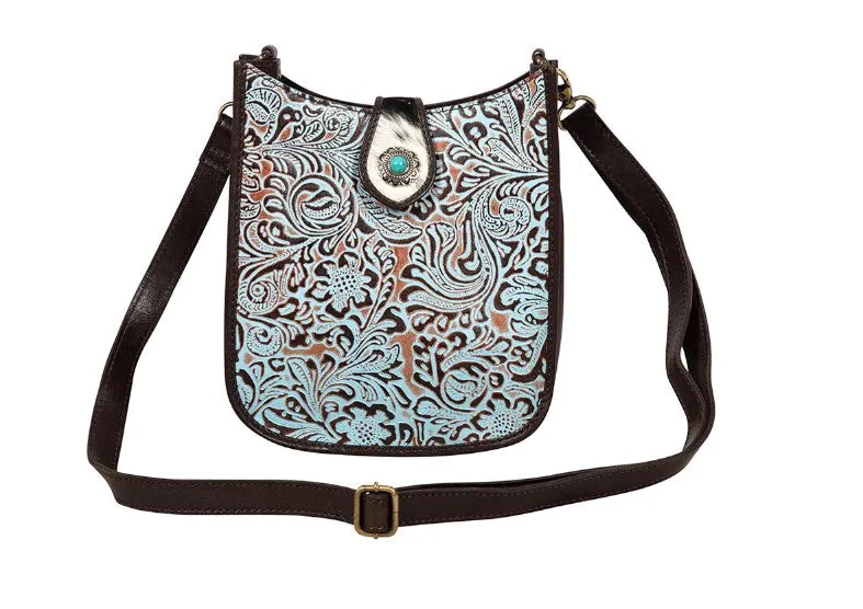 Myra Delilah Creek Embossed Leather Bag S-8490