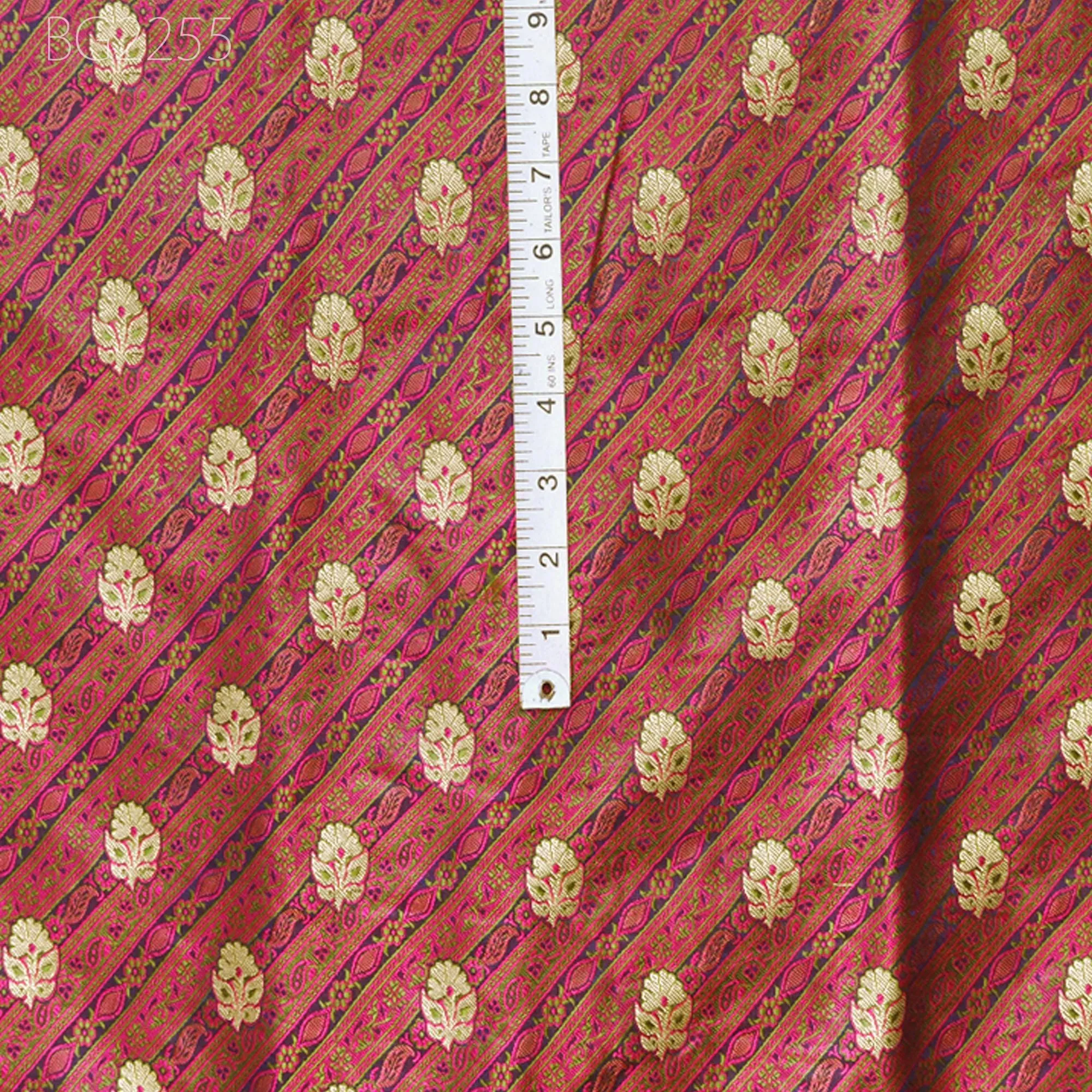 Navy Blue Indian Jacquard Dress Material Brocade Bridal Wedding Dresses Fabric By The Yard Crafting Sewing Silk Curtains Making Duvet Covers