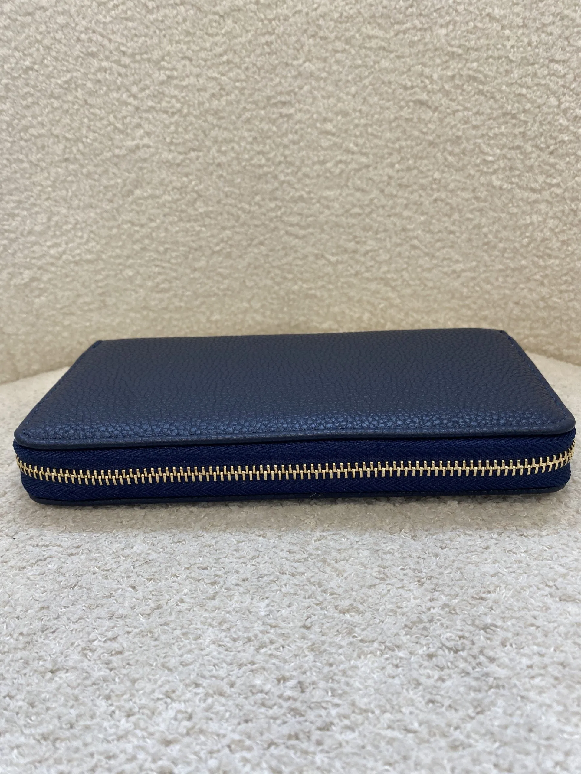 Navy Zip Up Purse