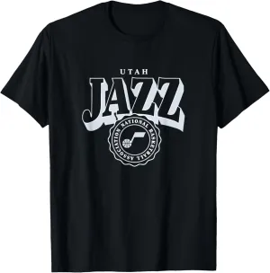 NBA - Utah Jazz Arched Crest Logo Black T-Shirt