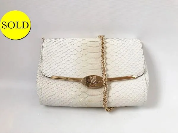 NEW Coach Python Embossed Shoulder Bag