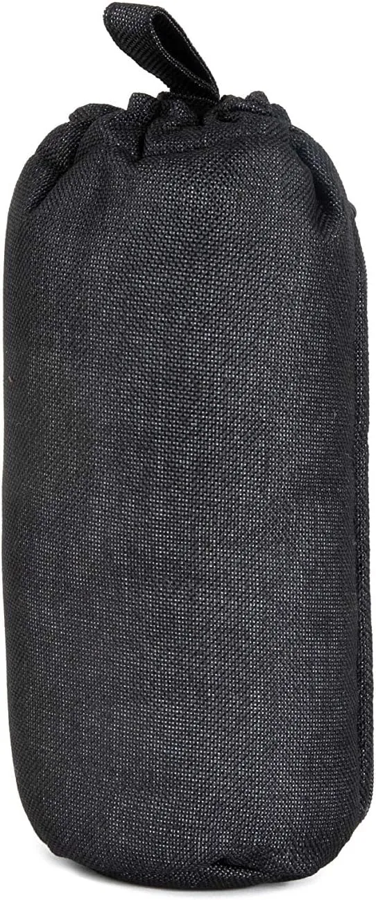Nickel Bags Padded Drawstring Duffle Tube | Heavy Duty Duffle Bag with Protective Hemp Exterior for (10 Inch, Black)