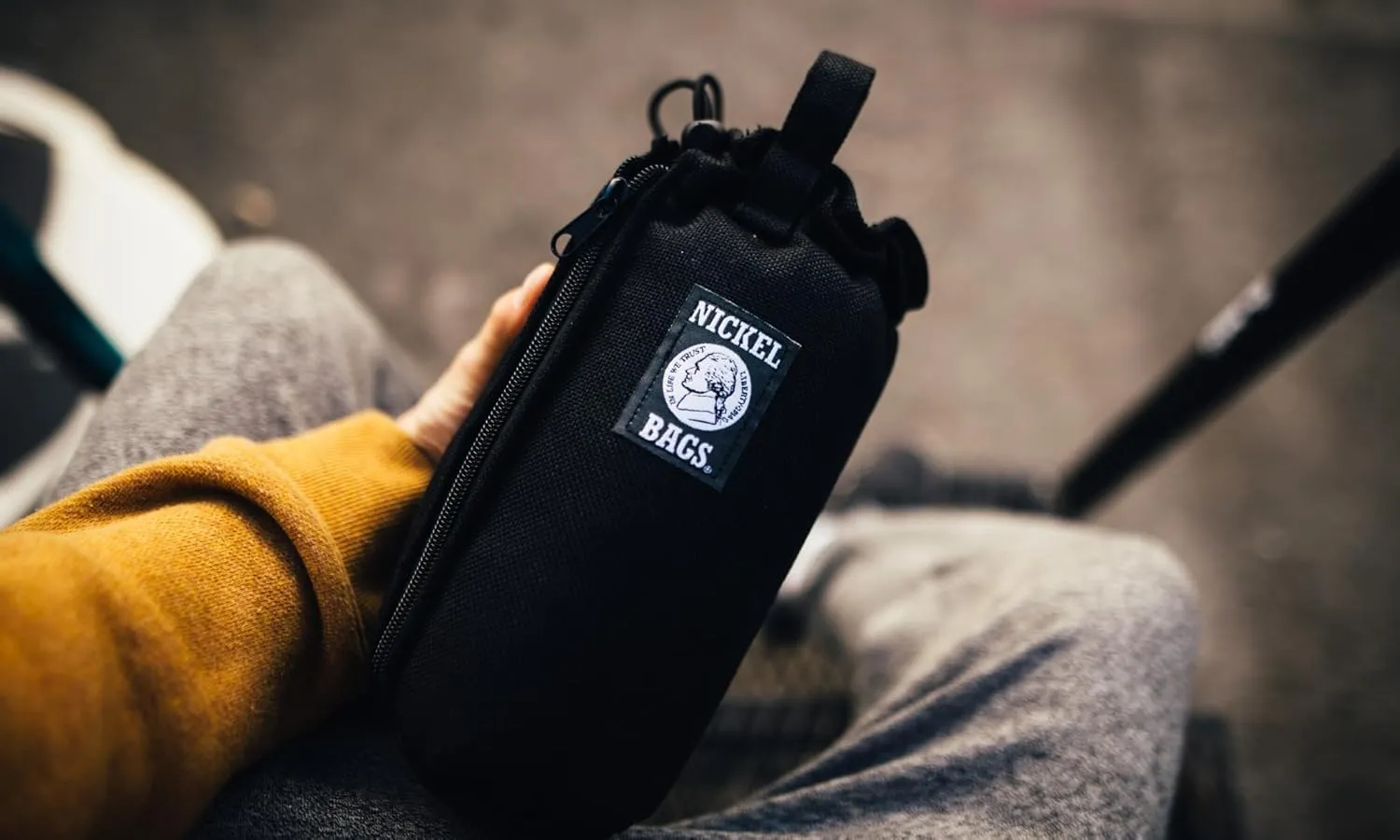 Nickel Bags Padded Drawstring Duffle Tube | Heavy Duty Duffle Bag with Protective Hemp Exterior for (10 Inch, Black)