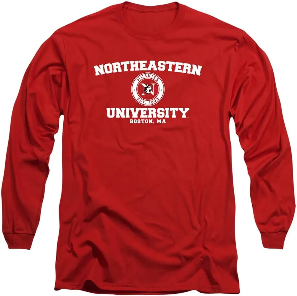 Northeastern University Official Circle Logo Unisex Adult Long-Sleeve T Shirt