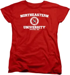 Northeastern University Official Circle Logo Women's T Shirt