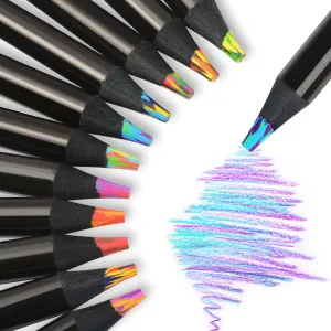 nsxsu 12 Pieces Art Supplies for Kids Teens Adults, Jumbo Rainbow Colored Pencils Cool Stuff, Multicolored Fun Art Pencil Gifts for Drawing, Coloring, Stocking Stuffers, Party Favors Bags