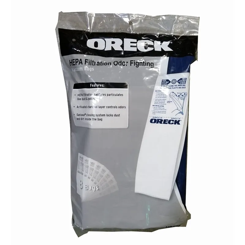 Oreck Odor Fighting HEPA Vacuum Bags for Edge Series 8 Pack