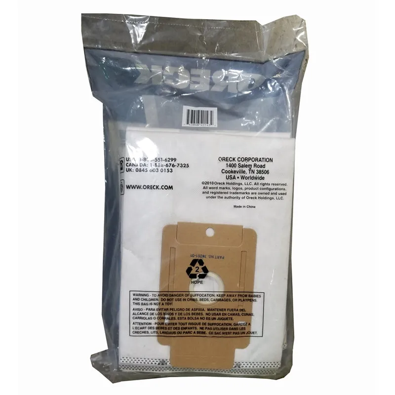 Oreck Odor Fighting HEPA Vacuum Bags for Edge Series 8 Pack