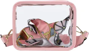 Oweisong Clear Bag for Stadium Events Women Stadium Approved Crossbody Bag Clear Purse Concert Sport Shoulder Handbag