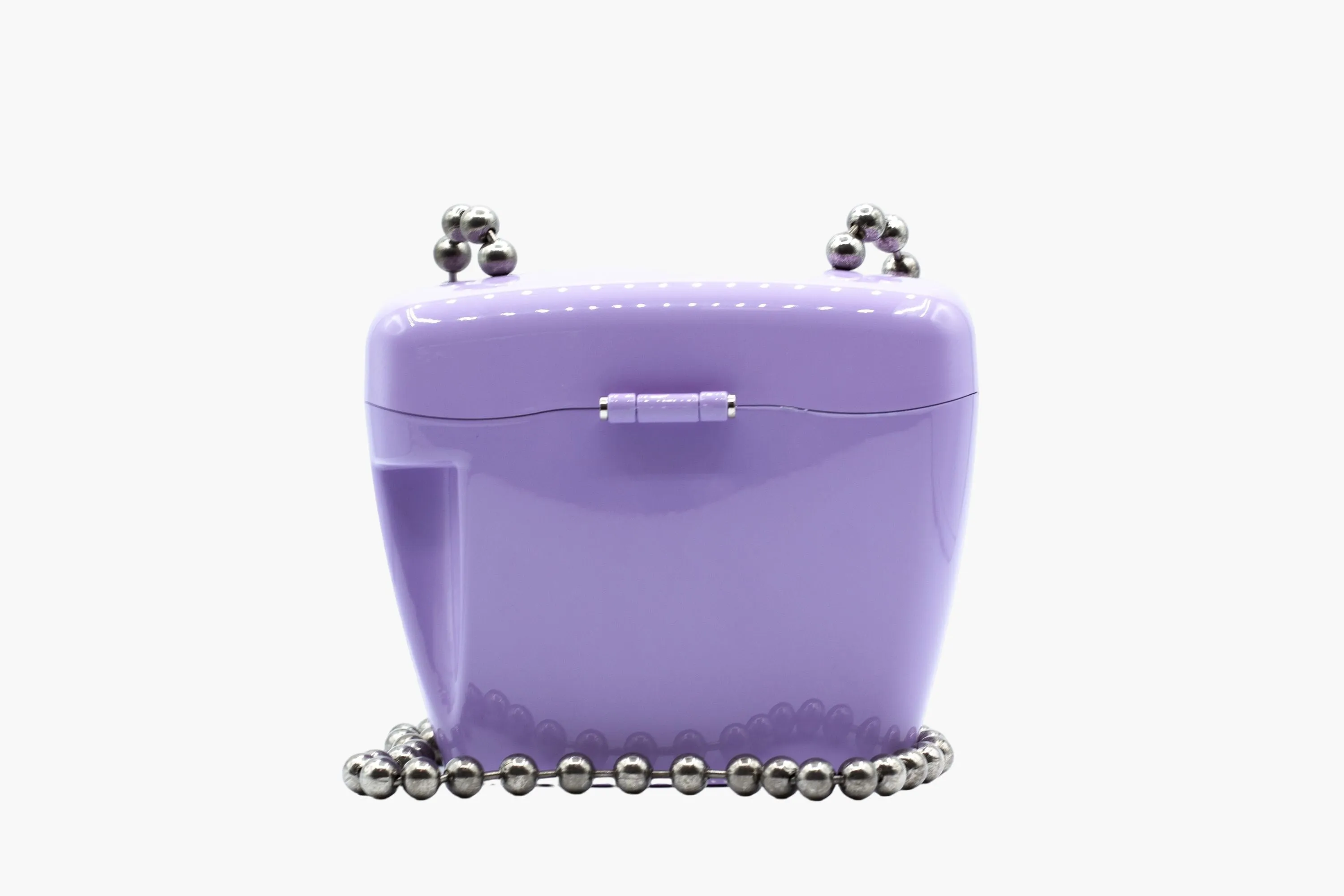 Palm Angels Lilac Bag with Metallic Chain Strap