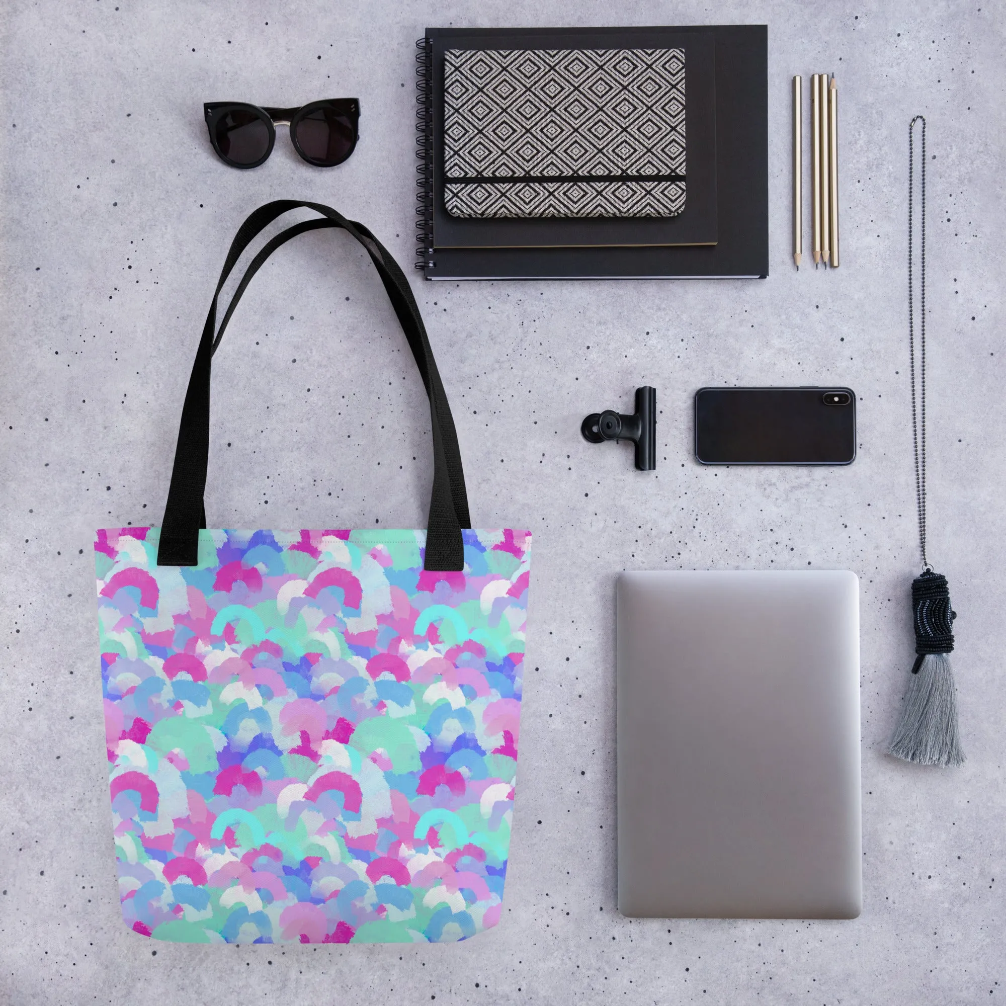 Pastel Rainbow Tote Bag