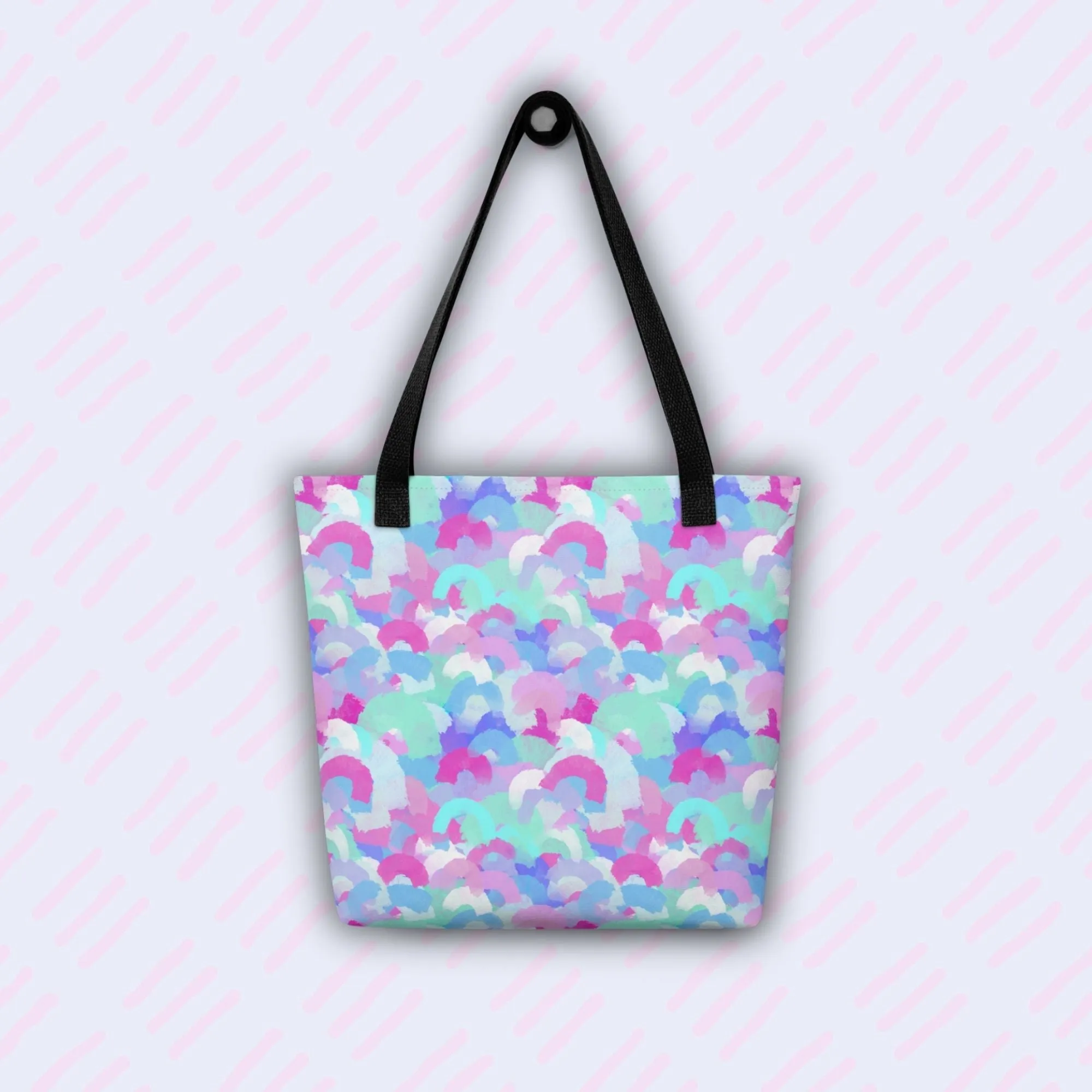 Pastel Rainbow Tote Bag