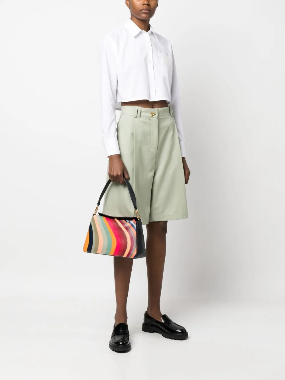 Paul Smith Swirl Leather Shoulder Bag