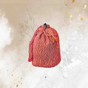 Peach Tassel Potli