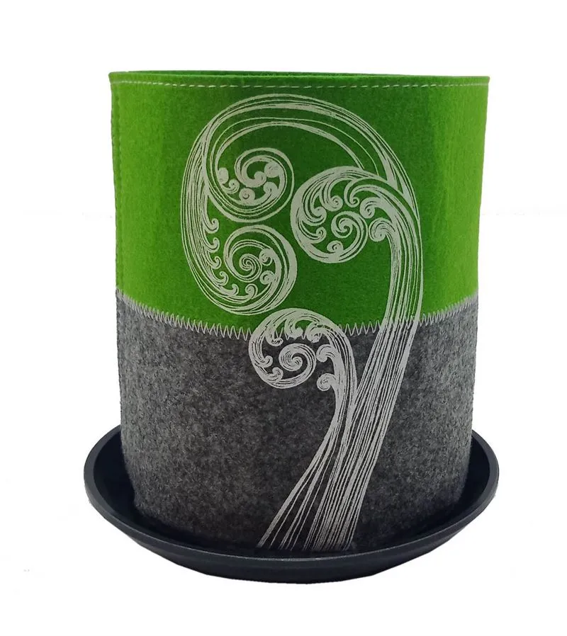 Ponga Frond Ecofelt Grow Bag by Jo Luping