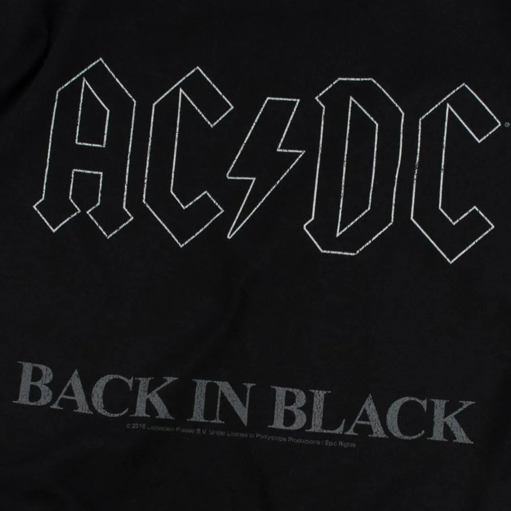 Popfunk ACDC Back in Black Logo Rock Album T Shirt