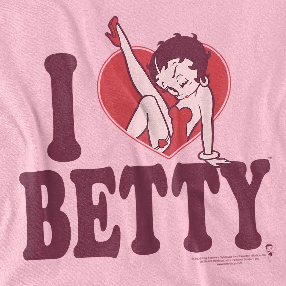 Popfunk Betty Boop I Heart Betty Unisex Adult T Shirt