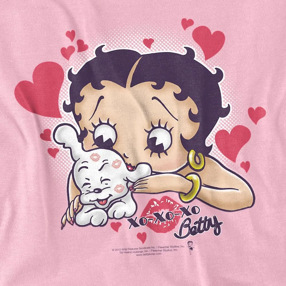 Popfunk Betty Boop Puppy Love Unisex Adult T Shirt