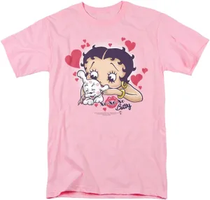 Popfunk Betty Boop Puppy Love Unisex Adult T Shirt