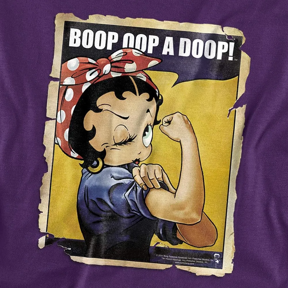 Popfunk Classic Betty Boop Rosie The Riveter Boop OOP a Doop! T Shirt