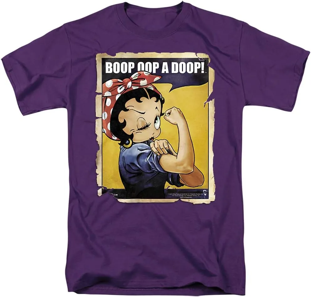 Popfunk Classic Betty Boop Rosie The Riveter Boop OOP a Doop! T Shirt