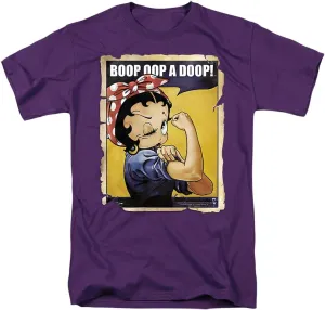 Popfunk Classic Betty Boop Rosie The Riveter Boop OOP a Doop! T Shirt