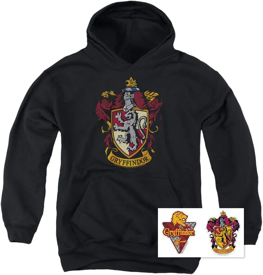 Popfunk Harry Potter Hogwarts Crest Youth Kids Boys & Girls Hoodie & Stickers