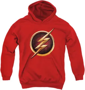 Popfunk The Flash TV Series Logo Youth Kids Boys Hoodie, Red