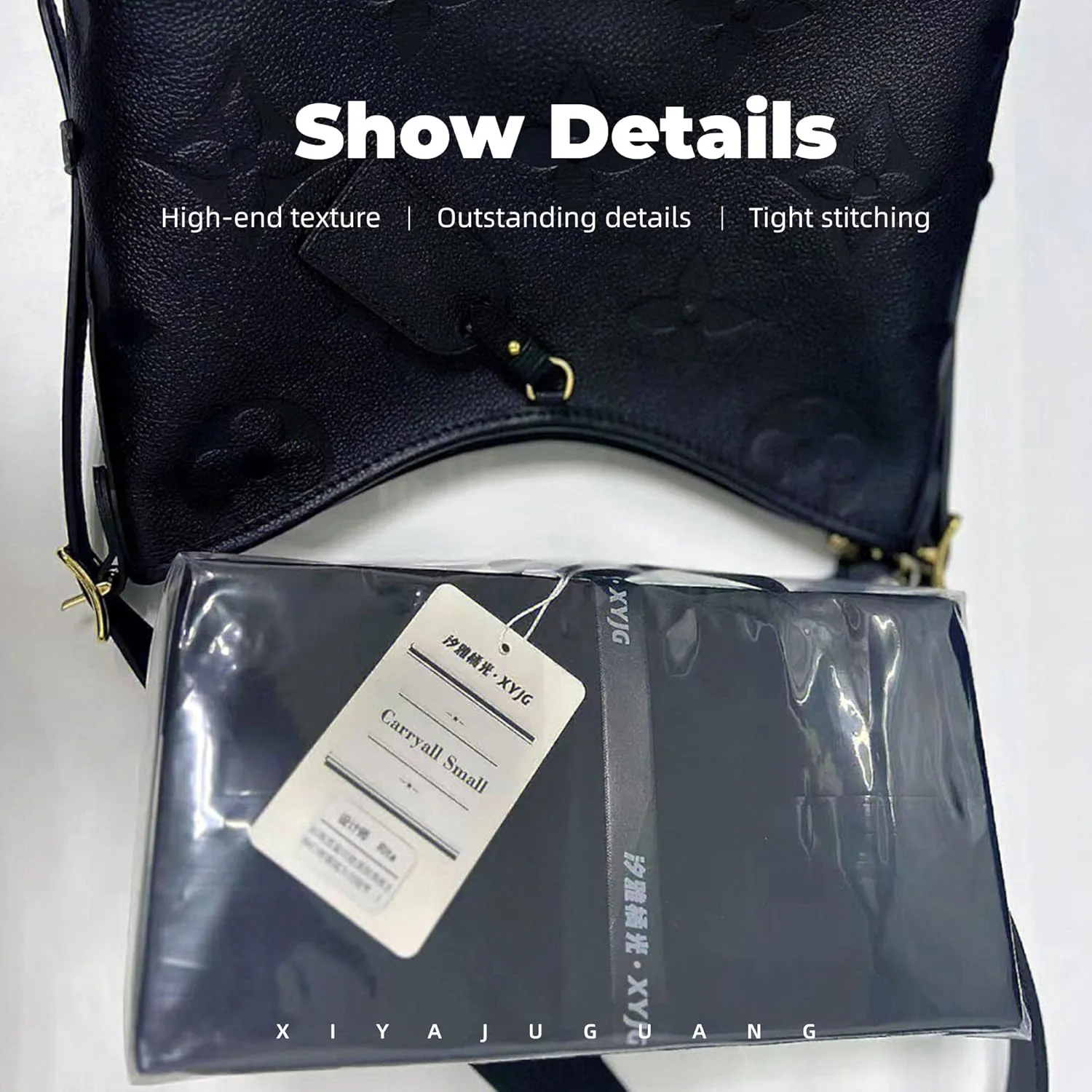 Purse Handbag Silky Organizer Insert Keep Bag Shape Fits LV Caryyall PM/MM bags, Luxury Handbag Tote Lightweight Sturdy(Carryall MM,Black)