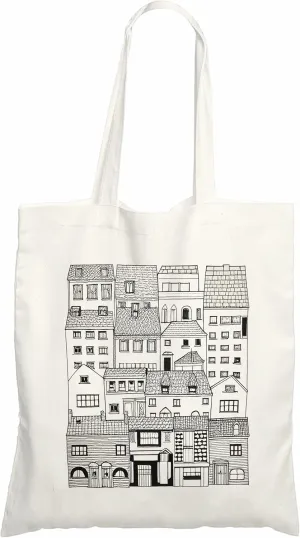 Rainbow & Sunshine Inspiring Cotton Tote Bags For Shopping,