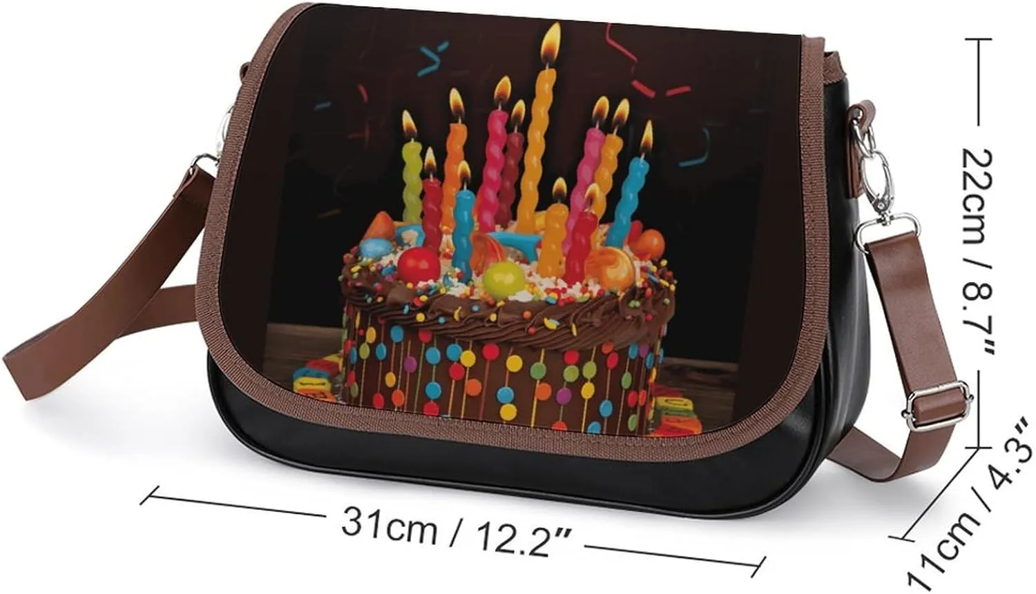 Rainbow Color Plaid-png Crossbody Bags for Women Travel Shoulder Bag Small Leather Cross Body Handbags